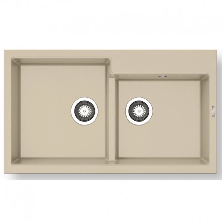 070249611 Pyramis ΝΕΡΟΧΥΤΗΣ PYRAGRANITE ITHAKA 86x50 Ivory