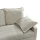 389-000011 Γωνιακός καναπές κρεβάτι Lounivo pakoworld ύφασμα μπεζ 215x215x84εκ