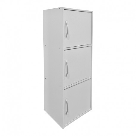 383-000132 Ντουλάπι-στήλη Soline pakoworld λευκό 40x34.5x90.5εκ