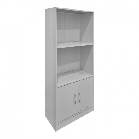 383-000156 Βιβλιοθήκη Tekaro pakoworld λευκή 60x30x120εκ