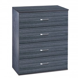 14370094 Συρταριέρα ArteLibre WHITBY Σκούρο Καρυδί Μοριοσανίδα/Μελαμίνη 80x40x100cm Καφέ/Καρυδί