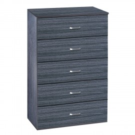 14370097 Συρταριέρα ArteLibre AURORA Σκούρο Καρυδί Μοριοσανίδα/Μελαμίνη 60x40x108cm Καφέ/Καρυδί