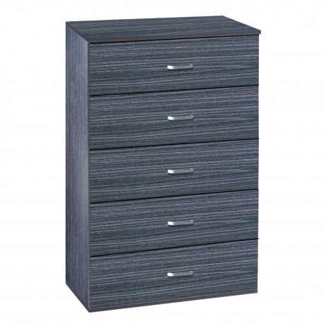 14370097 Συρταριέρα ArteLibre AURORA Σκούρο Καρυδί Μοριοσανίδα/Μελαμίνη 60x40x108cm Καφέ/Καρυδί