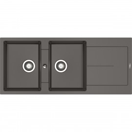 070244011 ΝΕΡΟΧΥΤΗΣ PYRAGRANITE ITHAKA 116x50 2B 1D IRON GREY