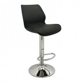 43-2764-S Σκαμπό Μπάρ 2τμχ Bar49 Black Pu/Pvc 39X45X102εκ.