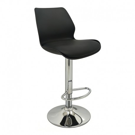 43-2764-S Σκαμπό Μπάρ 2τμχ Bar49 Black Pu/Pvc 39X45X102εκ.