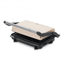 Izzy IZ-2025 Vintage Panini Τοστιέρα για 2 Τοστ 1000W Creme
