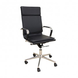 01-0426 A9952 ΜΑΥΡΟ PU ΠΟΛΥΘΡΟΝΑ ΓΡΑΦΕΙΟΥ 54Χ51Χ54-110/60-123εκ.