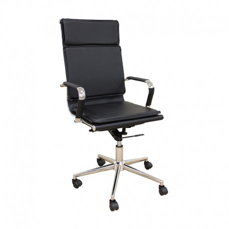 01-0426 A9952 ΜΑΥΡΟ PU ΠΟΛΥΘΡΟΝΑ ΓΡΑΦΕΙΟΥ 54Χ51Χ54-110/60-123εκ.