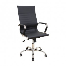 01-0425 A9955 ΜΑΥΡΟ PU ΠΟΛΥΘΡΟΝΑ ΓΡΑΦΕΙΟΥ 54X62X44-104/53-113εκ.