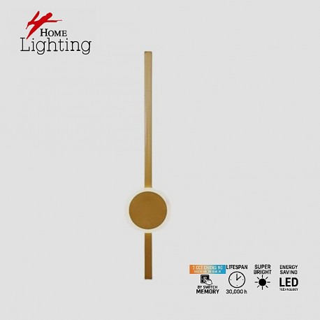 77-51164 SE LED 60 ZENYA GOLD  WALL LAMP  3CCT WITH MEMORY  60cm 2 YEARS WARRANTY