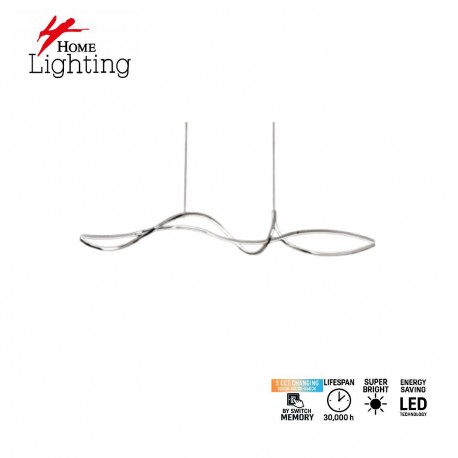 77-51170 SE LED 100 ONIS CHROME  PENDANT 18W 3CCT 10*2*10cm  IP20  2 YEARS WARRANTY