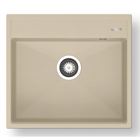 070250511 Pyramis Ithaka 1b Ένθετος Νεροχύτης από Συνθετικό Γρανίτη Ivory Μ56xΠ51cm