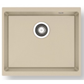 070250111 Pyramis Ithaka 1b Υποκαθήμενος Νεροχύτης από Συνθετικό Γρανίτη Ivory Μ50xΠ40cm