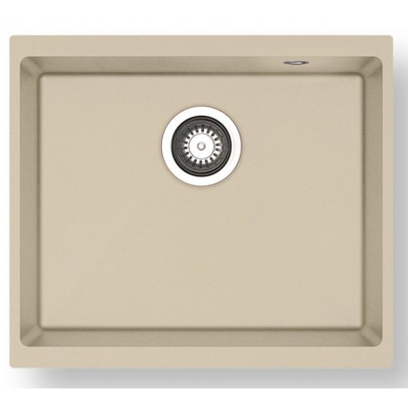 070250111 Pyramis Ithaka 1b Υποκαθήμενος Νεροχύτης από Συνθετικό Γρανίτη Ivory Μ50xΠ40cm