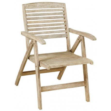 16702-GET-5LB-S Ξύλινη Χαμηλόπλατη Πτυσσόμενη Πολυθρόνα 5 Θέσεων