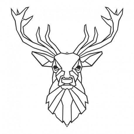 120-000665 Διακοσμητικό τοίχου Stagio pakooworld μαύρο μεταλλικό 40x1,5x40εκ