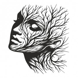 120-000657 Διακοσμητικό τοίχου Solfy pakooworld μαύρο μεταλλικό 80x1,5x80εκ