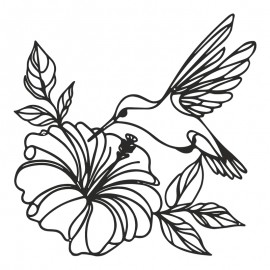 120-000650 Διακοσμητικό τοίχου Folou pakooworld μαύρο μεταλλικό 60x1,5x60εκ