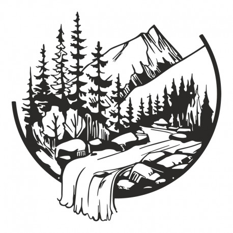 120-000649 Διακοσμητικό τοίχου Mordio pakooworld μαύρο μεταλλικό Φ60x1,5εκ