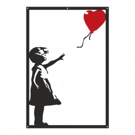 120-000641 Διακοσμητικό τοίχου Balezo pakooworld μαύρο μεταλλικό 35x1,5x50εκ