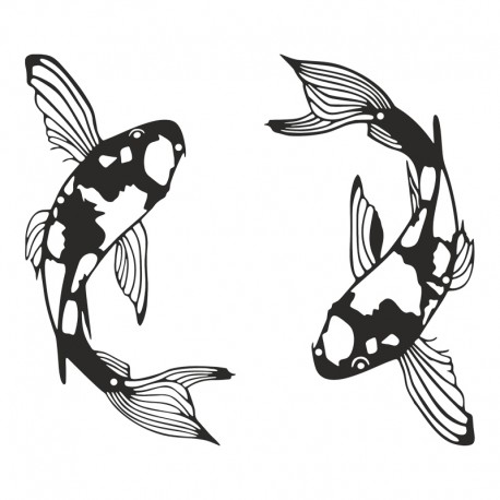 120-000634 Διακοσμητικό τοίχου Konda pakooworld σετ 2τεμ μαύρο μεταλλικό 17x1,5x32εκ