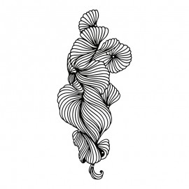 120-000630 Διακοσμητικό τοίχου Bilem pakooworld μαύρο μεταλλικό 20x0,15x50εκ