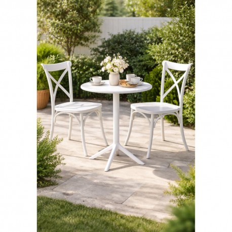 DOV/04/713/1  ΣΕΤ ΤΡΑΠΕΖΑΡΙΑΣ 3τμχ  ΛΕΥΚΗ