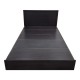 383-000097 Κρεβάτι Athos pakoworld σε wenge απόχρωση 140x200εκ