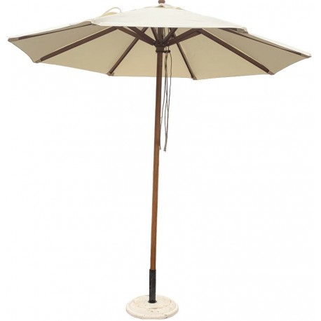 41101-BAHAMAS BAHAMAS Ξύλινη Ομπρέλα Οξιάς φ300 Με 8 Ακτίνες 20x35 Και Εκρού Πολυεστερικό Ύφασμα 350gr 270(h)cm