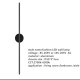77-50482 SE LED 80 VIOLA BLACK WALL LAMP 12W 3CCT WITH MEMORY 2 YEARS WARRANTY Δ1