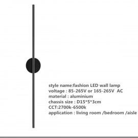 77-50482 SE LED 80 VIOLA BLACK WALL LAMP 12W 3CCT WITH MEMORY 2 YEARS WARRANTY Δ1