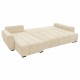 371-000009 Γωνιακός αναστρέψιμος καναπές-κρεβάτι Vivad pakoworld ύφασμα σε μπεζ απόχρωση 275x164x91εκ
