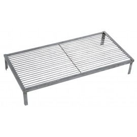 28185-L166190 Επαγγελματική Ίσια Σχάρα Με Πόδια ,60 x 40 x 14(h)cm