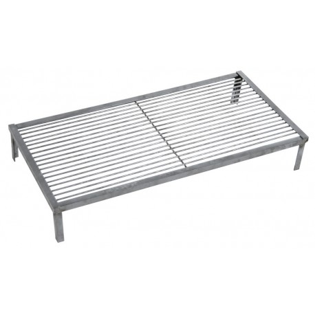 28185-L166190 Επαγγελματική Ίσια Σχάρα Με Πόδια ,60 x 40 x 14(h)cm