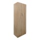 383-000053 Ντουλάπα δίφυλλη Athos pakoworld σε sonoma απόχρωση 60x42x180εκ