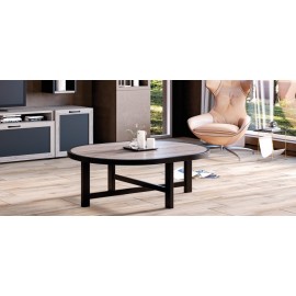 RL ΤΡΑΠΕΖΑΚΙ ΣΑΛΟΝΙΟΥ N27 Οβάλ Ξύλινο Φ120 Χ Υ42 Χ Β70  CM