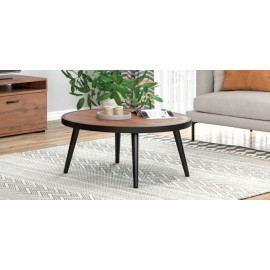 RL ΤΡΑΠΕΖΑΚΙ ΣΑΛΟΝΙΟΥ N28 Στρογγυλό Ξύλινο Φ90 Χ Υ42 CM