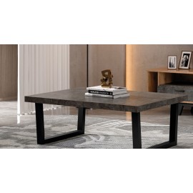 RL ΤΡΑΠΕΖΑΚΙ ΣΑΛΟΝΙΟΥ N32 ΜΑΡΜΑΡΟ ΓΚΡΙ Φ120 Χ Υ42 Χ Β70 CM