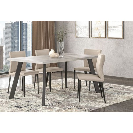 RL ΤΡΑΠΕΖΙ ΤΡΑΠΕΖΑΡΙΑΣ N5 ΜΕ ΜΑΥΡΑ ΜΕΤΑΛΛΙΚΑ ΠΟΔΙΑ 140X90X78 ΕΚ