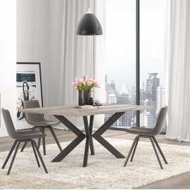 RL ΤΡΑΠΕΖΙ ΤΡΑΠΕΖΑΡΙΑΣ N9 ΜΕ ΜΑΥΡΑ ΜΕΤΑΛΛΙΚΑ ΠΟΔΙΑ 140Χ90Χ78  ΕΚ