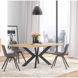 RL ΤΡΑΠΕΖΙ ΤΡΑΠΕΖΑΡΙΑΣ N9 ΜΕ ΜΑΥΡΑ ΜΕΤΑΛΛΙΚΑ ΠΟΔΙΑ 140Χ90Χ78  ΕΚ