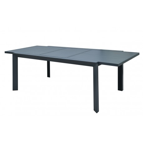 41019-261410 Γκρί Παρ/μο Επεκτεινόμενο Τραπέζι Αλουμινίου Με Αυτόματο Μηχανισμό 160/220 x 100 x 75(h)cm