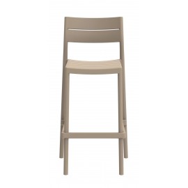 41028-261450 Taupe Σκαμπό Μπάρ Πολυπροπυλένιου Με UV Προστασία