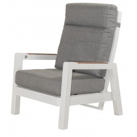 41116-23951-CH Πολυθρόνα Με Σκελετό Αλουμινίου , Pollywood Στα Μπράτσα Και Μηχανισμό Αναδίπλωσης Στήν Πλάτη Με Μαξιλάρι 73 x 83 