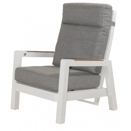 41116-23951-CH Πολυθρόνα Με Σκελετό Αλουμινίου , Pollywood Στα Μπράτσα Και Μηχανισμό Αναδίπλωσης Στήν Πλάτη Με Μαξιλάρι 73 x 83 