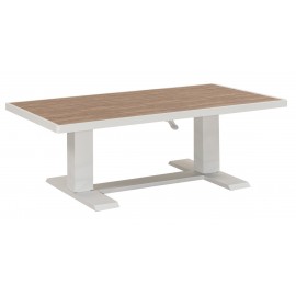 41117-23951-TABLE Τραπέζι Με Σκελετό Αλουμινίου Και Επιφάνεια Pollywood Με Ρυθμιζόμενο Ύψος 140 x 80 x 51/69(h)cm