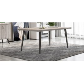 RL ΤΡΑΠΕΖΙ ΤΡΑΠΕΖΑΡΙΑΣ N11 ΞΥΛΙΝΟ ΜΕ ΜΑΥΡΑ ΜΕΤΑΛΛΙΚΑ ΠΟΔΙΑ 120Χ70Χ79  ΕΚ