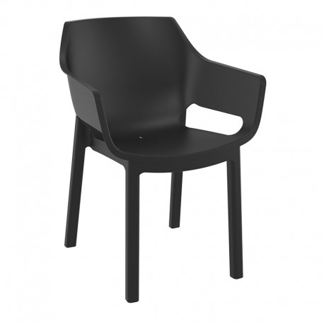 20-0935-1 DORA BLACK ΠΟΛΥΘΡΟΝΑ ΠΟΛ/ΝΙΟΥ 58X59X80εκ.