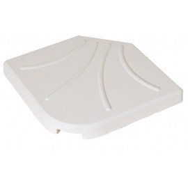 13849-DTH25-W Λευκή Βάση Πλάκα 50 x 50cm Για Γωνιακές Ομπρέλες 25Kgr